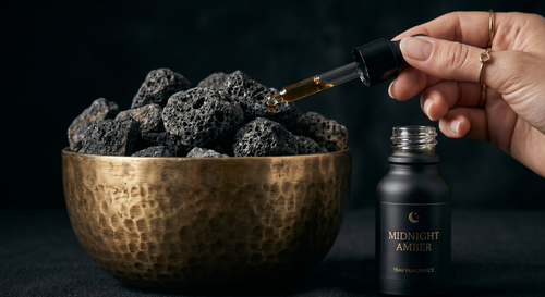 Architectural Brass & Basalt Natural Stone Diffuser
